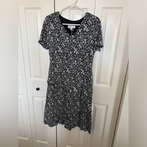 B&W RUFFLE DRESS